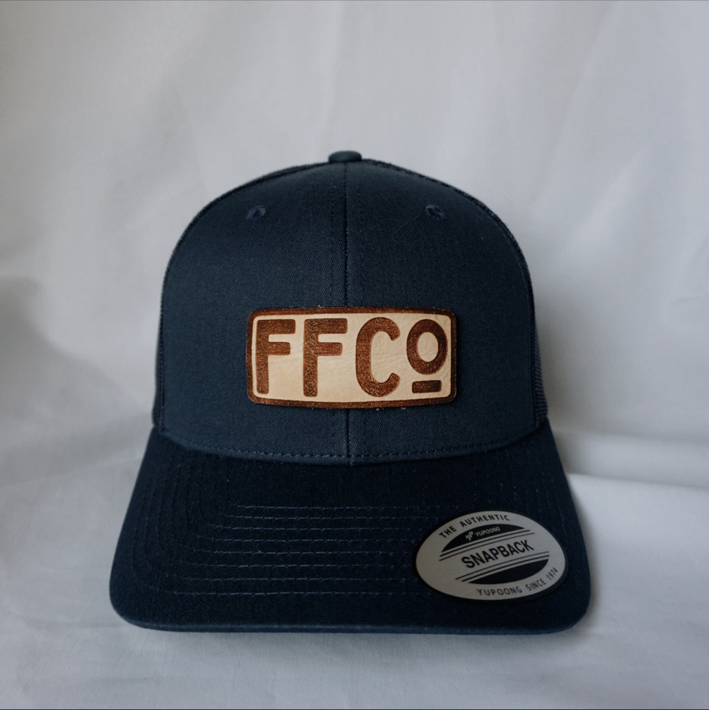 FFCO LEATHER PATCH SNAPBACK