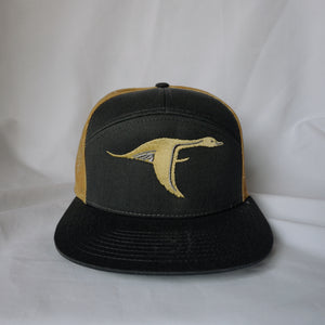 CHARCOAL/GOLD LOGO SNAPBACK