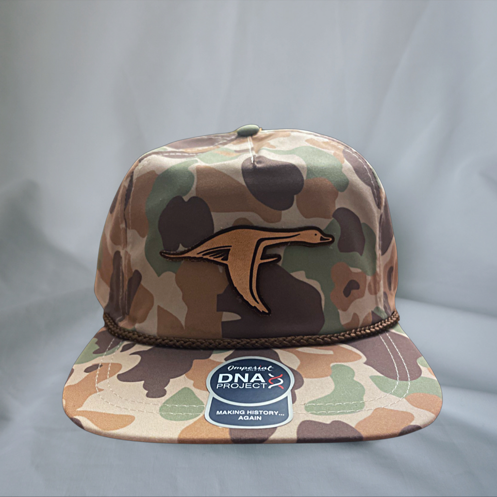 DUCK LOGO LEATHER STRAP ROPE HAT